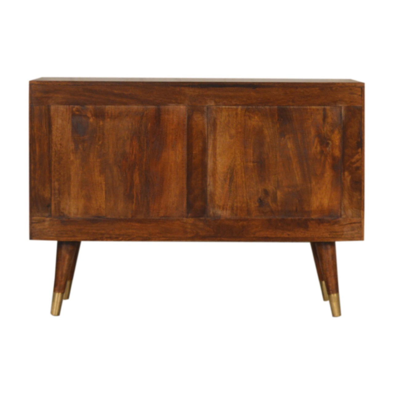 Gold and Wood Mid Century Style Sideboard