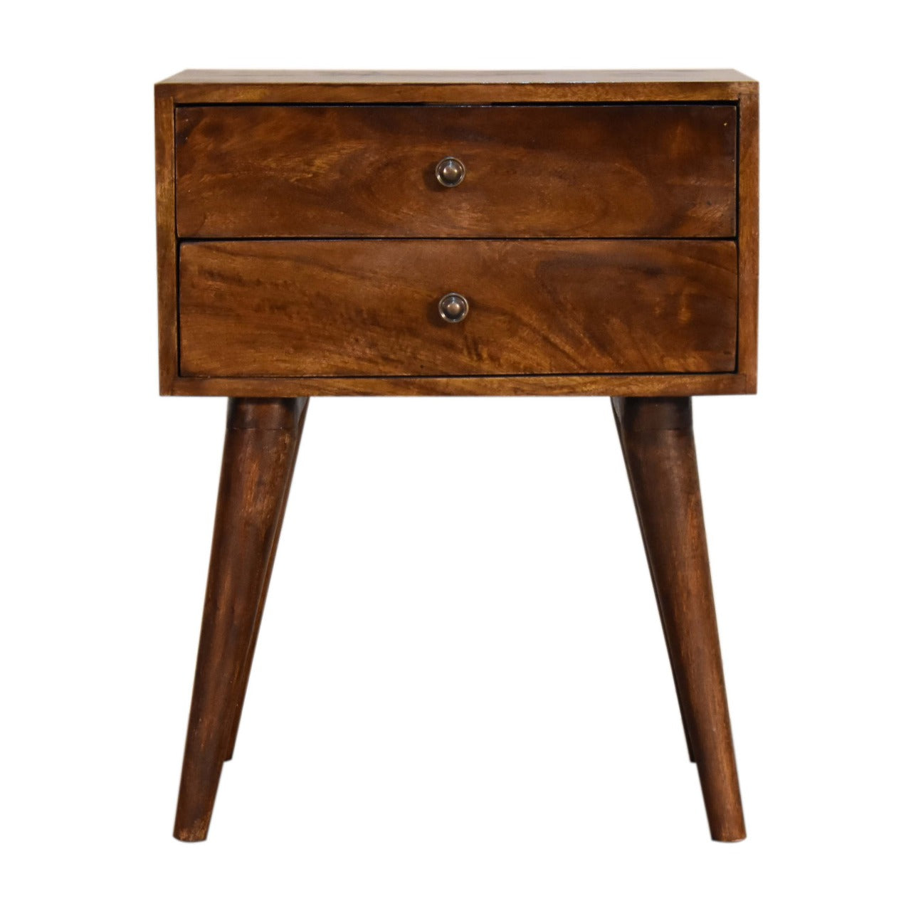 Chestnut Modern Solid Wood Bedside Table