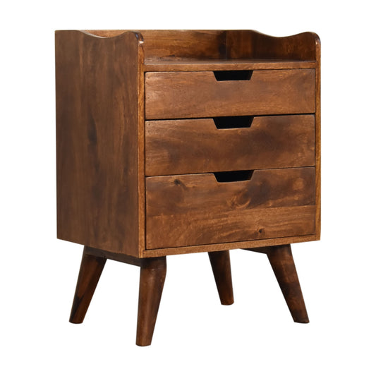 Chestnut Gallery Back Bedside Table