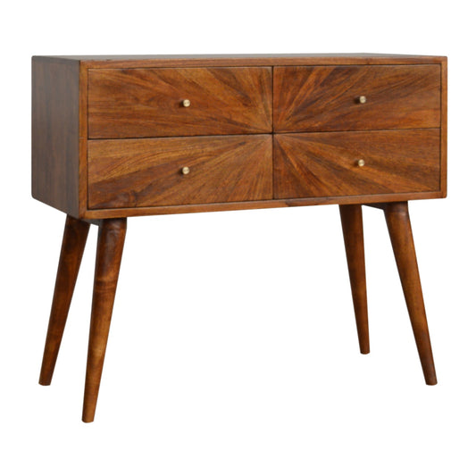 Chestnut Sunrise Console Table