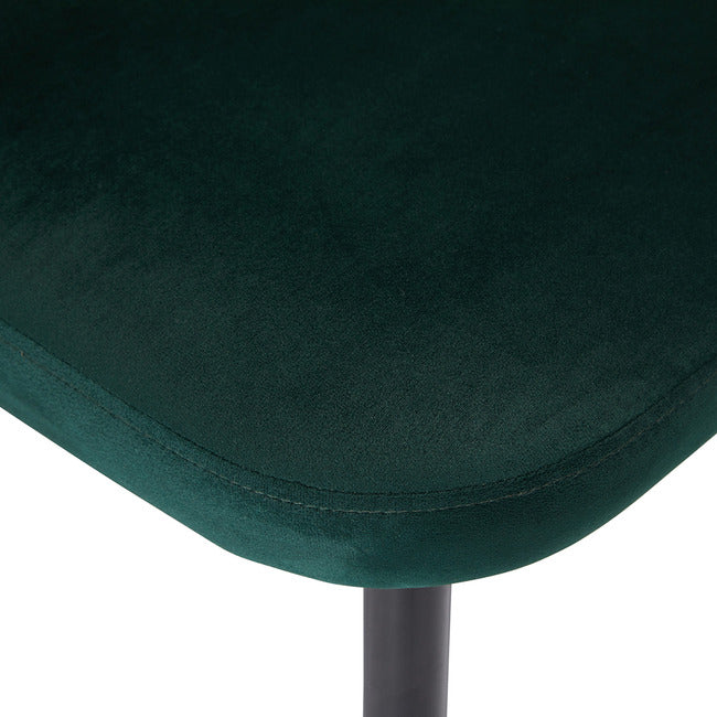 Green Velvet Dining Bench