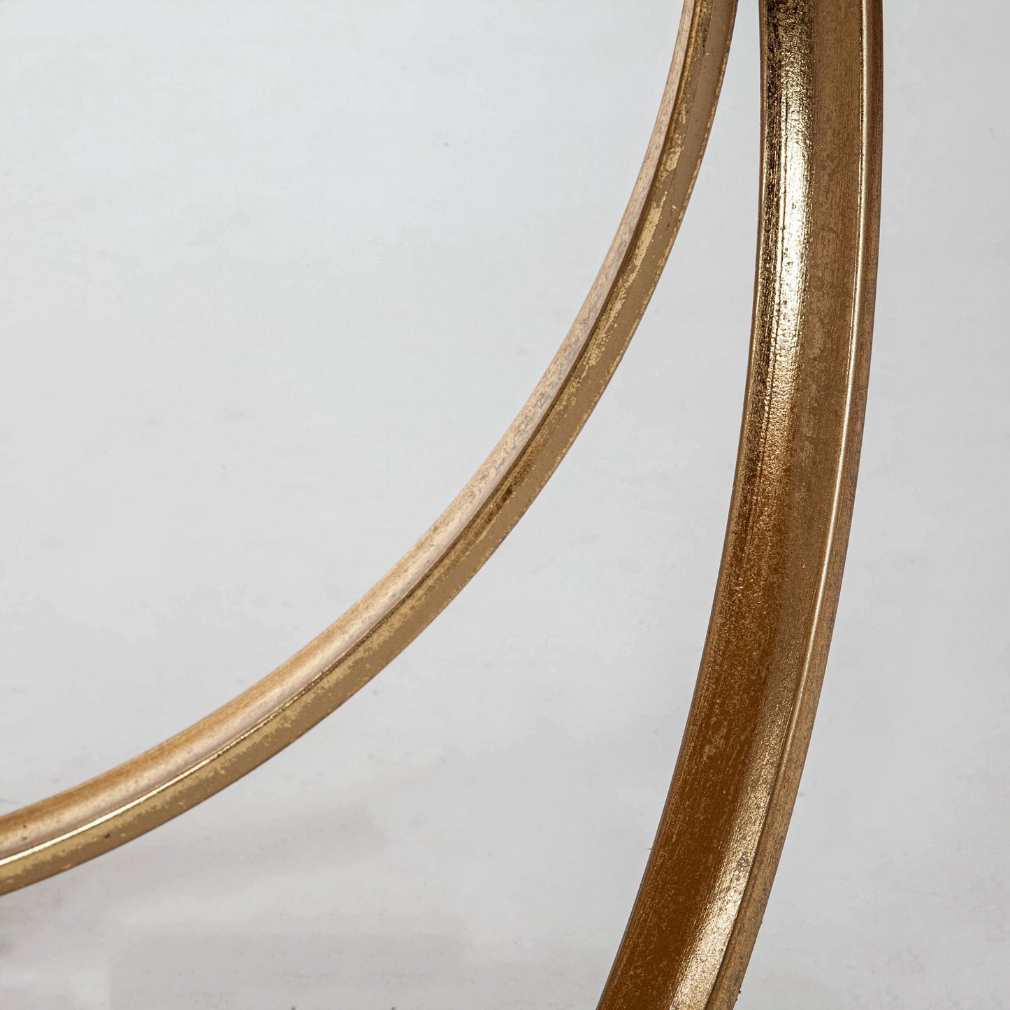 Gold Gilt Leaf Metal Round Coffee Table