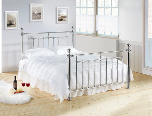 Alexander Chrome Kingsize Bed