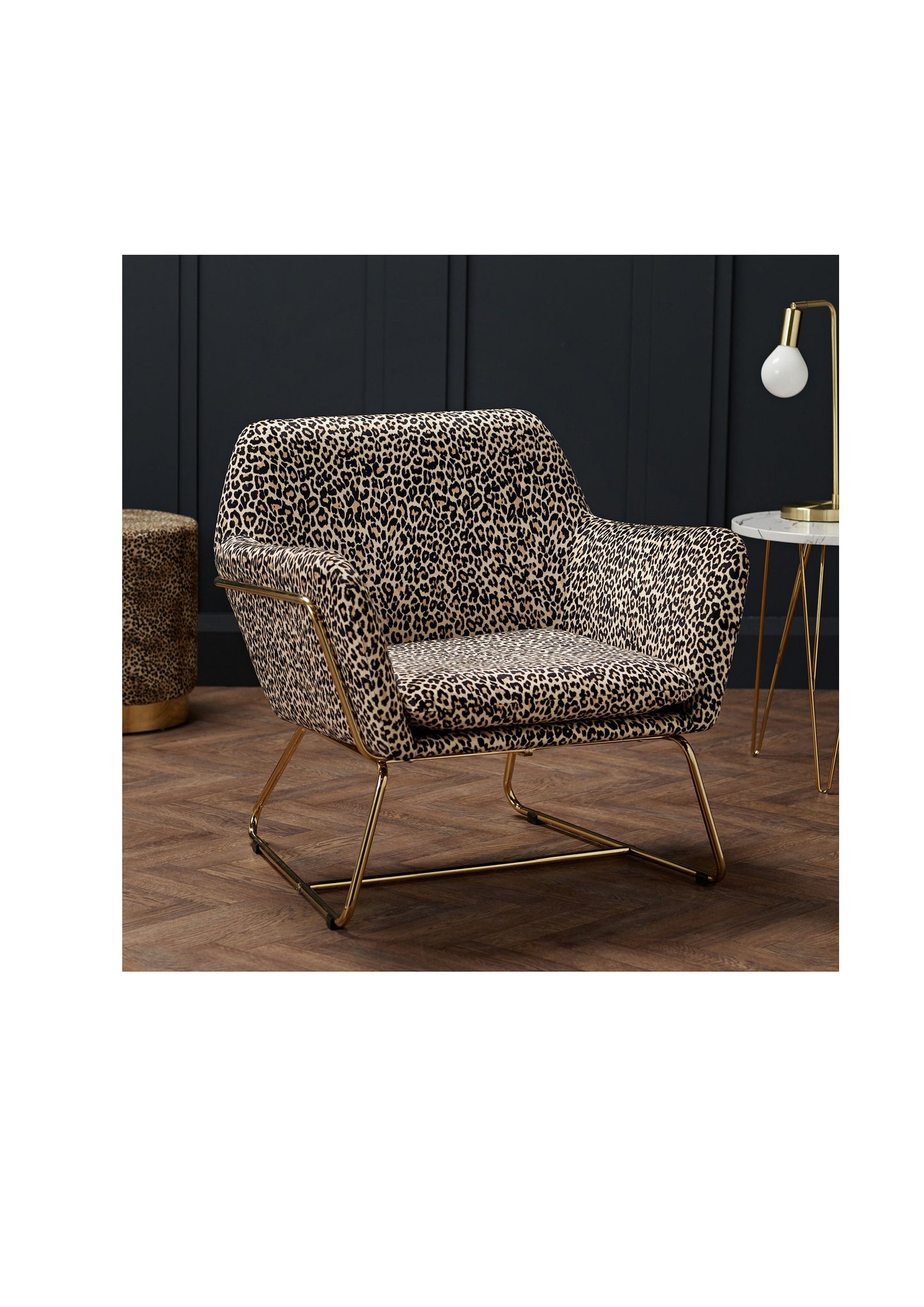 New Beautiful Elegant Leopard Print Armchair Lounge/ Bedroom Chair Pre Order for November
