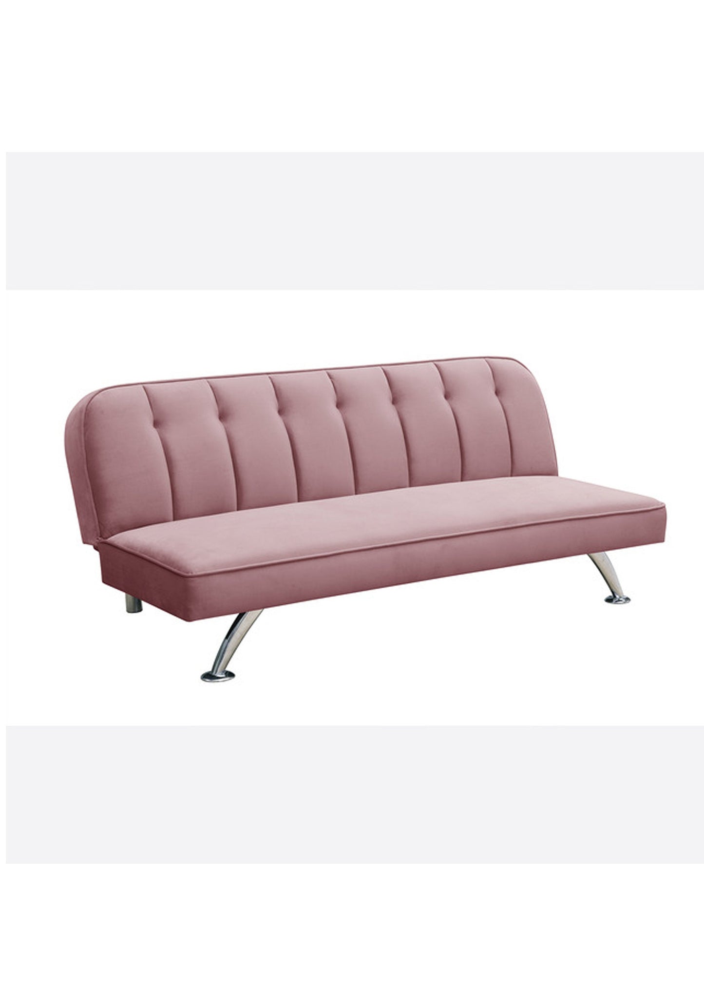 Beautiful, modern, scandi , retro Velvet Sofa bed - choose from Green, Grey, Pink, Orange