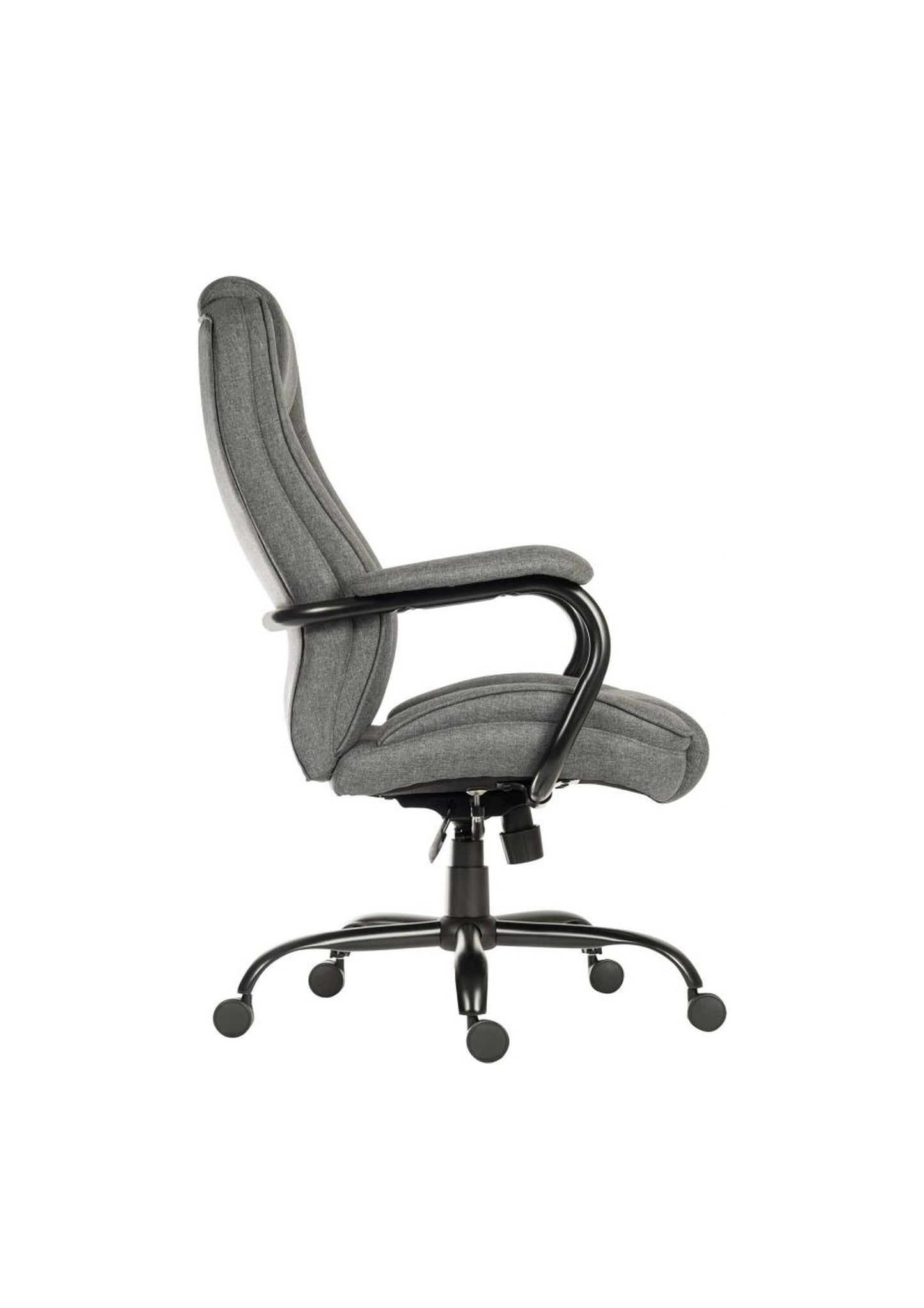 NEW Designer Executive adjustable swivel office/desk chair grey fabric Reclining function with tilt tension