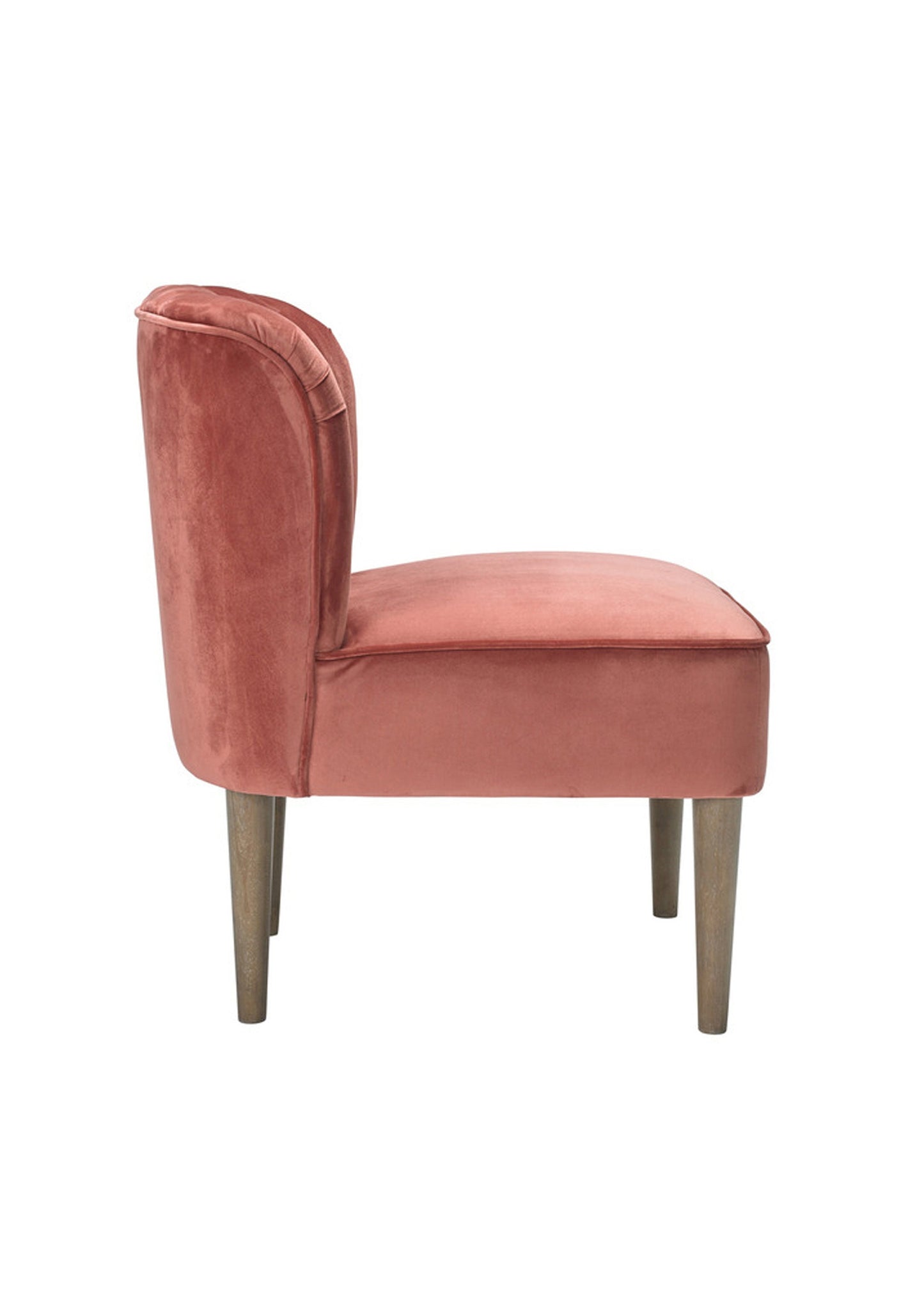 Vintage Velvet Bedroom Lounge Occasional Chair  Available in Grey/ Pink /Blue