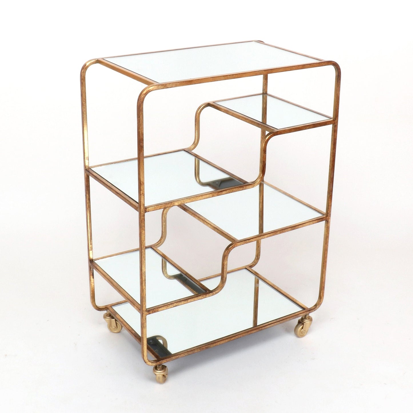 Glamourous gold finish Drinks Trolley - Gold Gilt Leaf