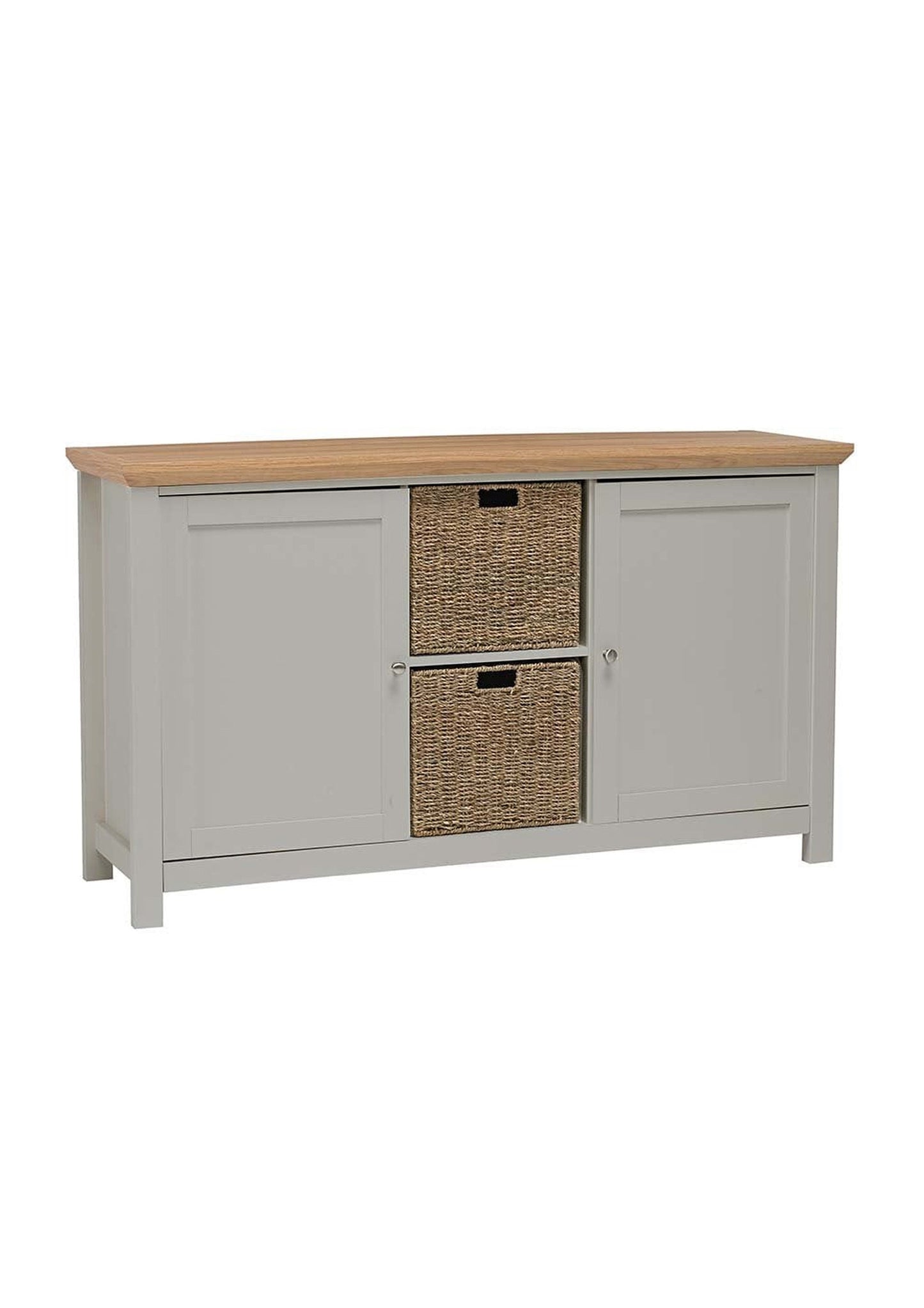 Oak Finish Cottage/ Traditional Style Sideboard Grey or Cream