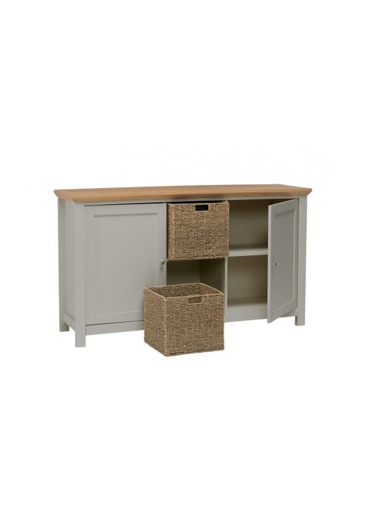 Oak Finish Cottage/ Traditional Style Sideboard Grey or Cream