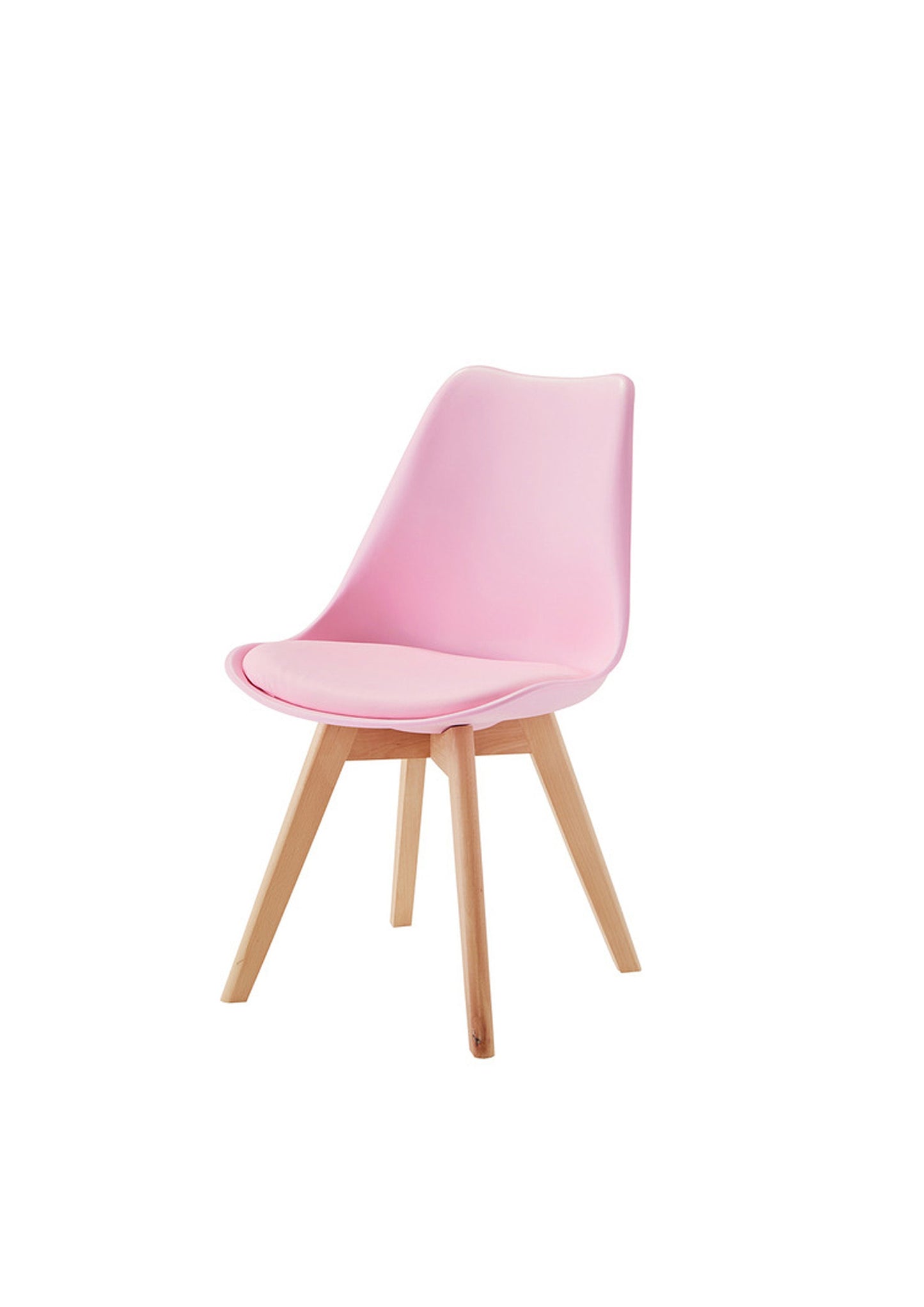 Stylish padded seat PAIR of dining chairs available in Pink, Blue, Aqua and Putty