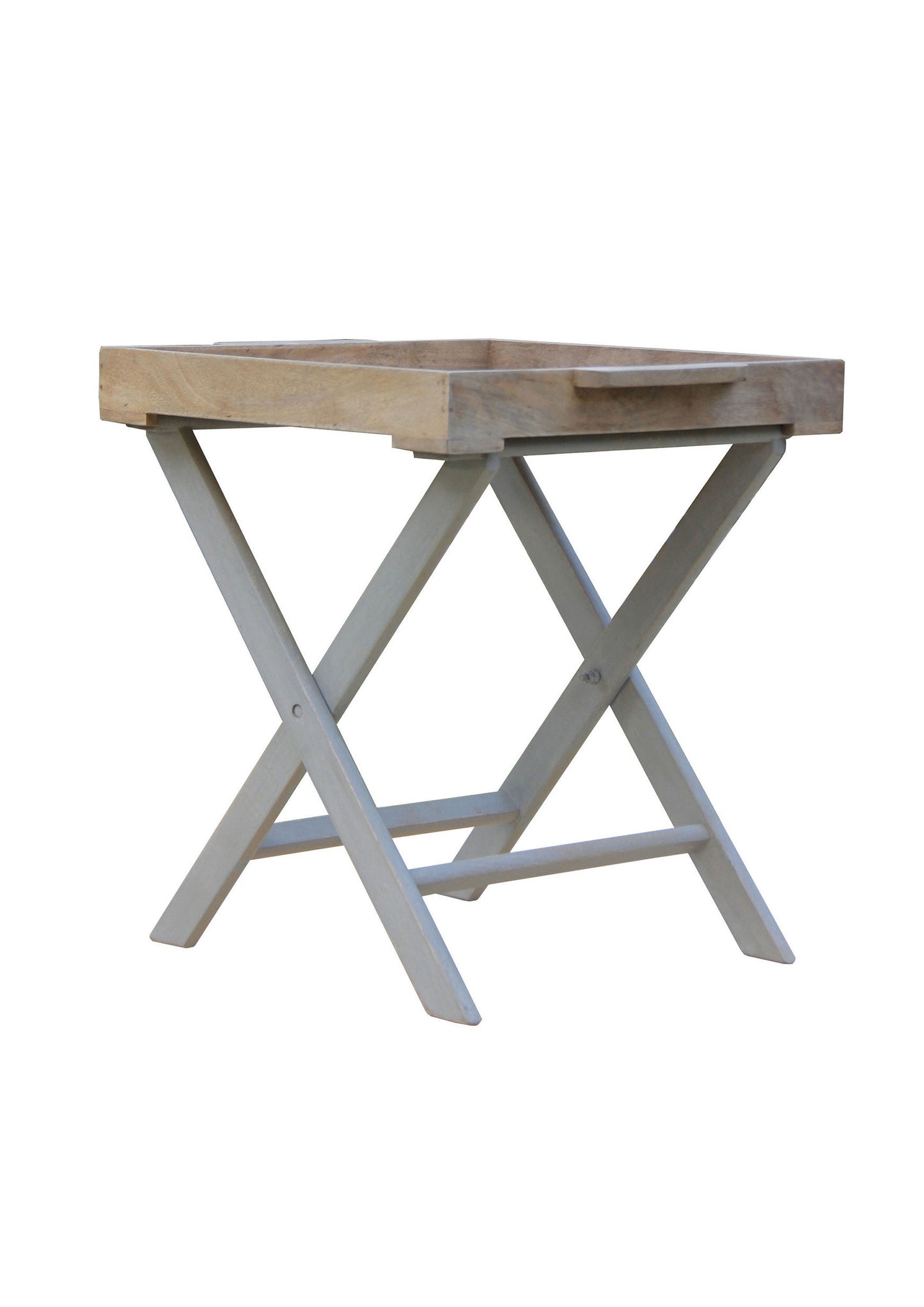 Mango Wood Scandi Tray Side Table