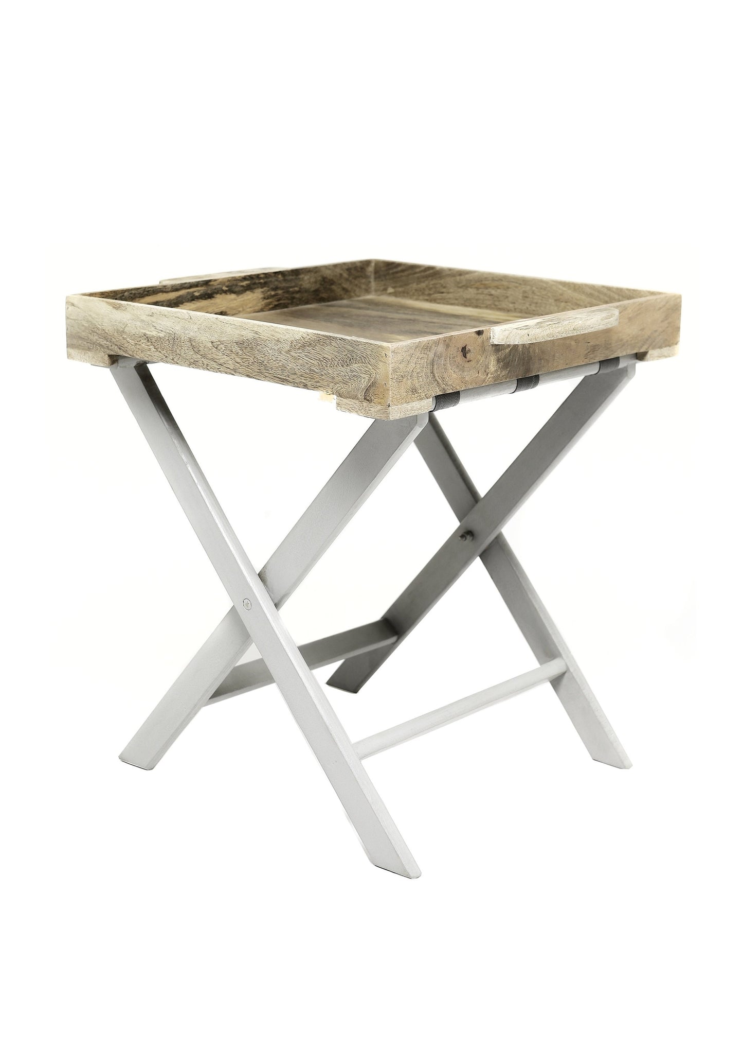 Mango Wood Scandi Tray Side Table