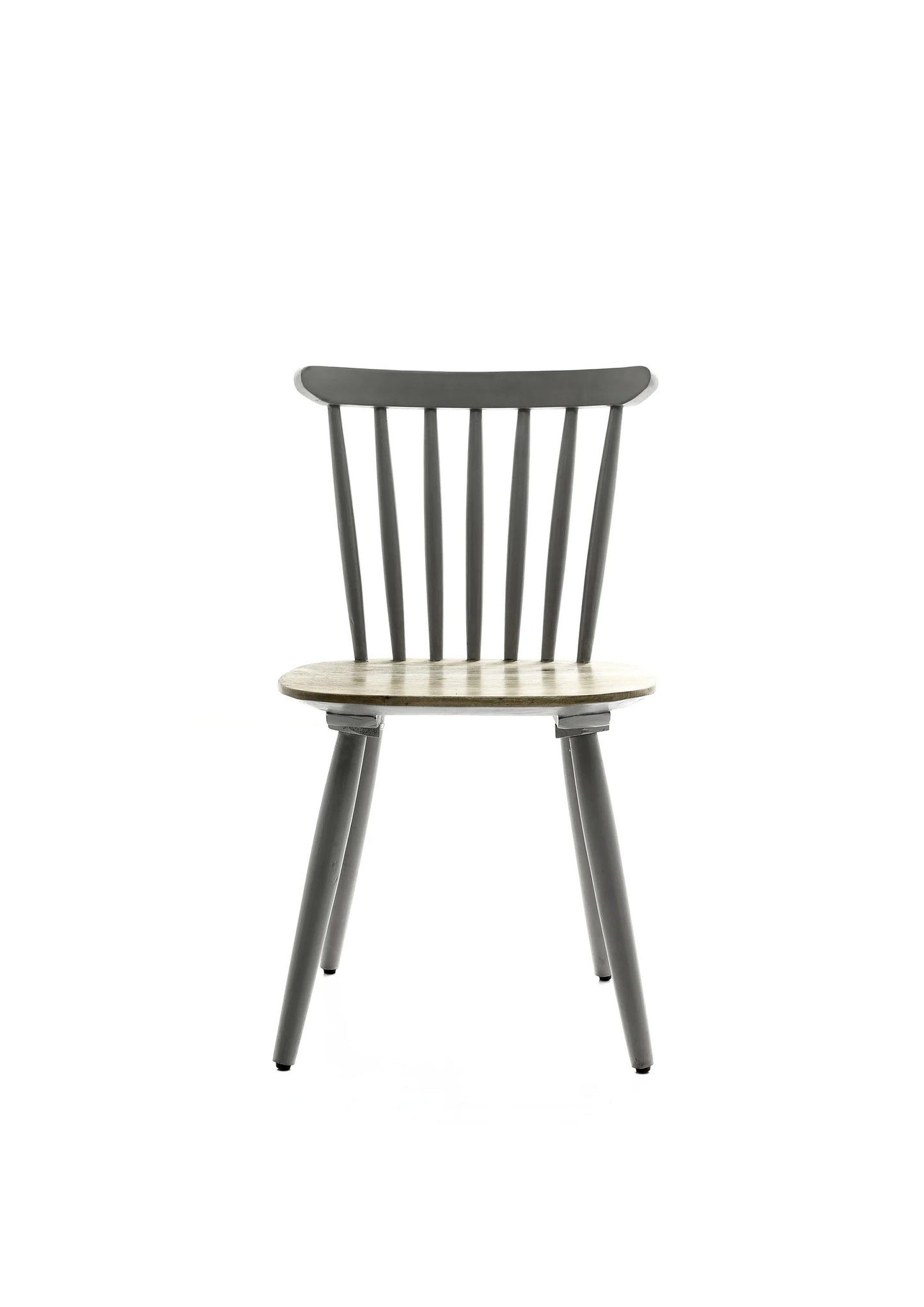Mango Wood Scandi Grey Dining Chair