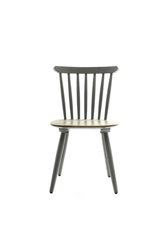 Mango Wood Scandi Grey Dining Chair