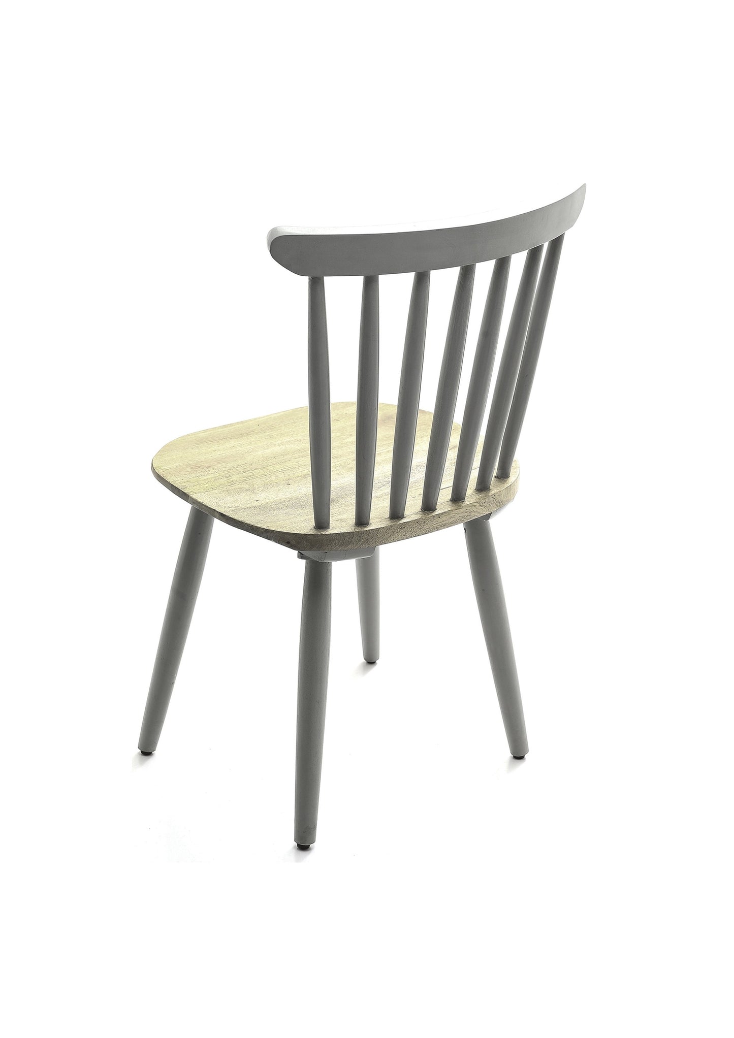 Mango Wood Scandi Grey Dining Chair