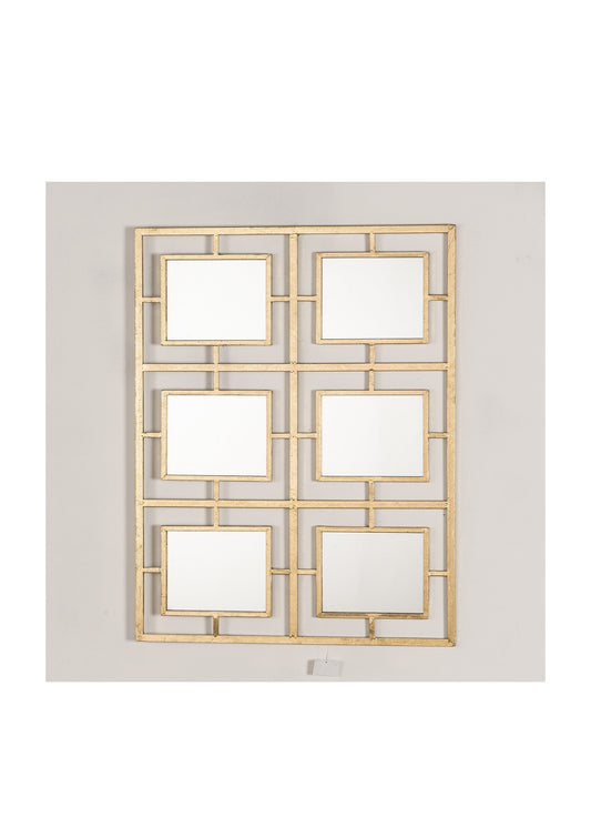 Gold Gilt Leaf Rectangular Mirror