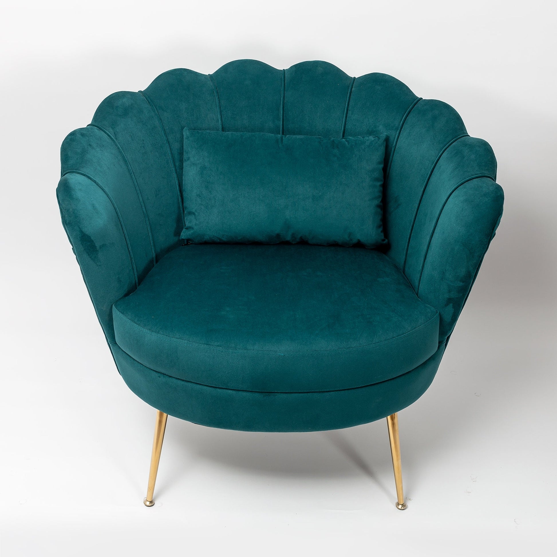 Art Deco Style Deep Teal Velvet Cocktail Chair With Gold Legs – Lush Home  Interiors