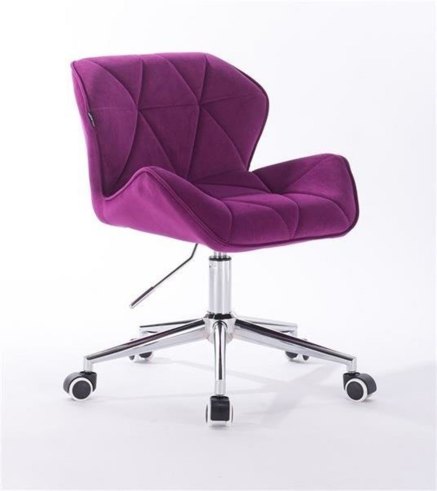 Beautiful & stylish Velour Designer adjustable swivel office/desk chair with gold base - Many colours available