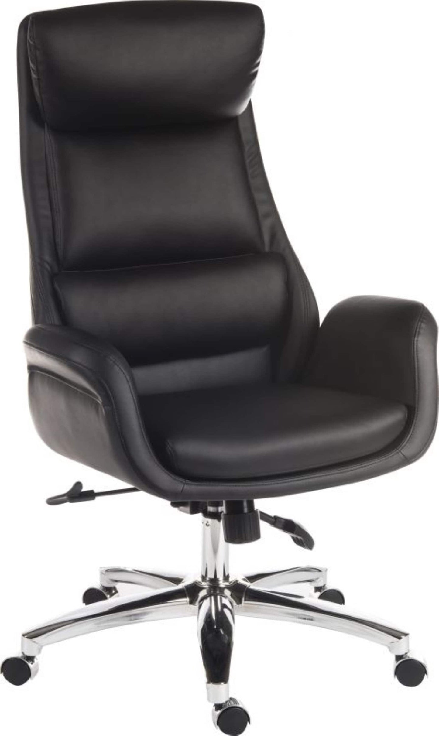 Luxury reclining executive chair in faux leather- highly padded