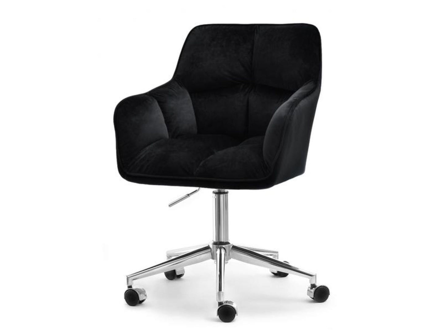 Designer velvet adjustable armchair office/desk chair with  swivel base in ink Blue / Green/ Beige / Pink/ Grey
