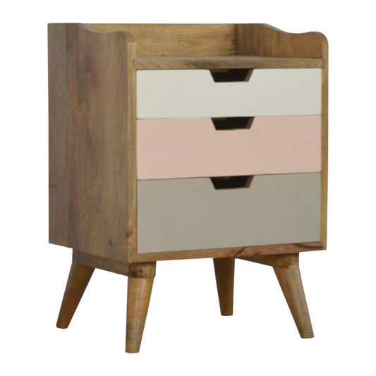 Blush Pink and White Gradient Bedside Table