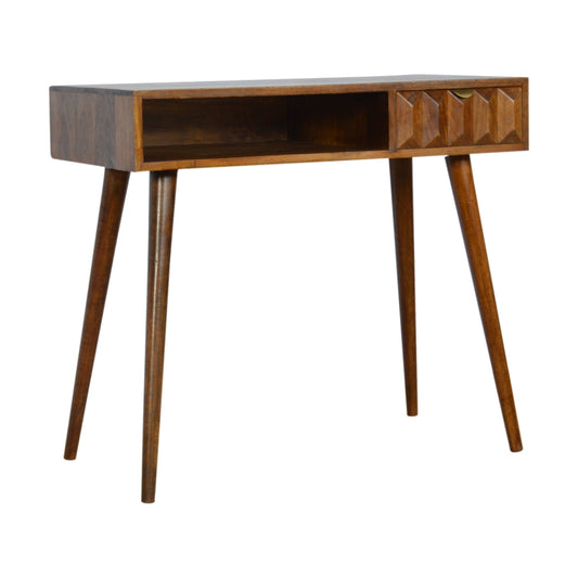 Chestnut Prism Mid Century Writing Desk