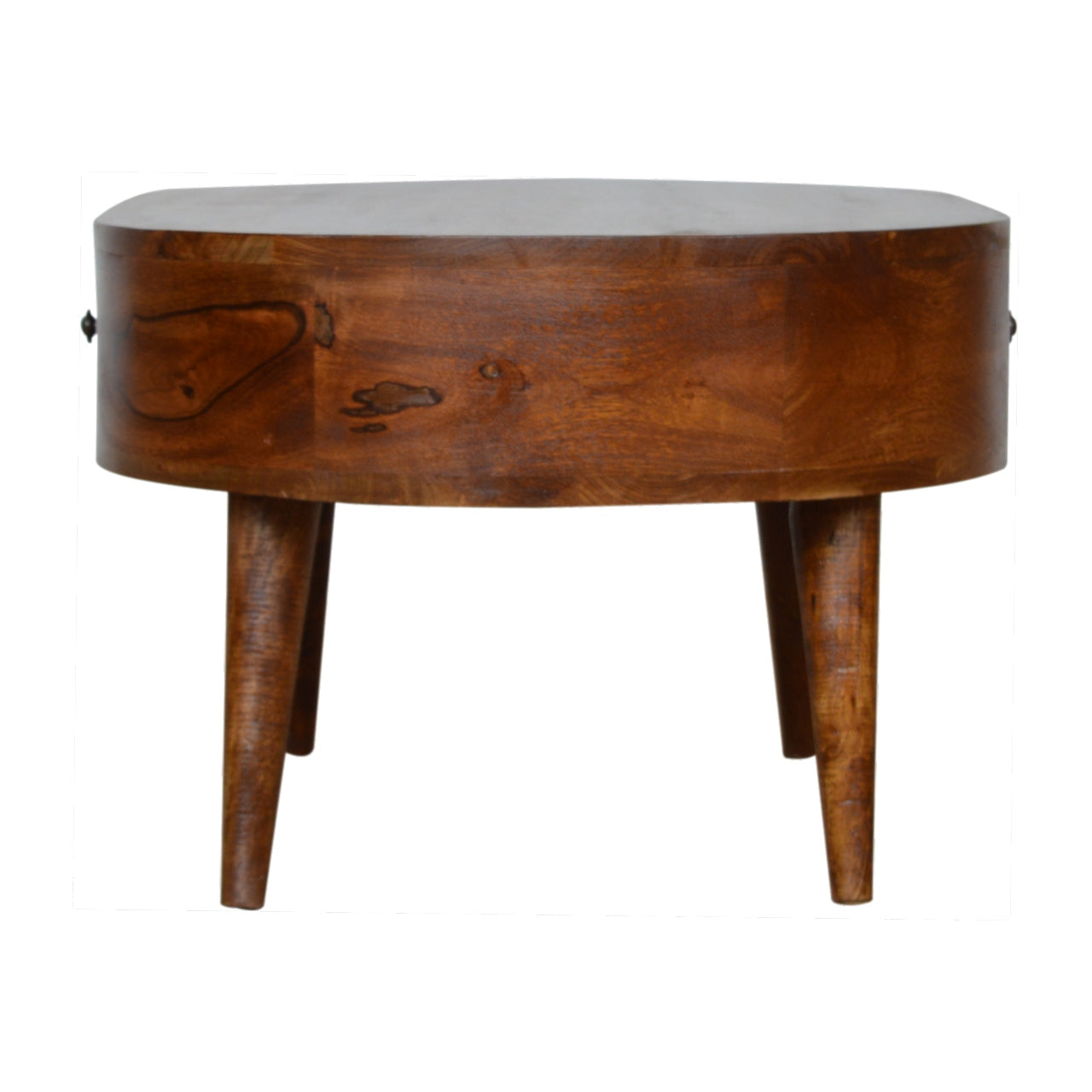 Chestnut Wood Rounded Coffee Table