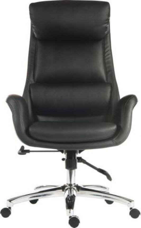 Luxury reclining executive chair in faux leather
